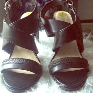 Strappy Nine West sandal heels